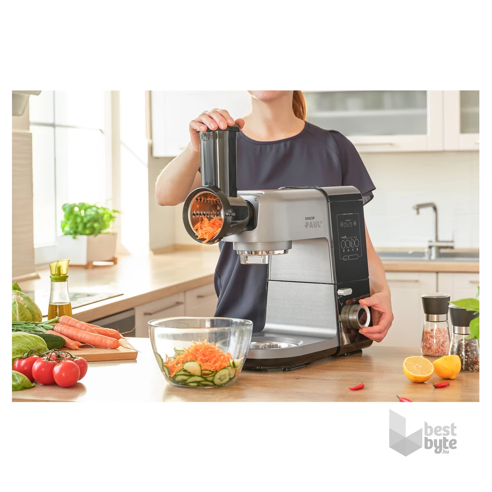Sencor STM 8970 Paul 3 1800W, 1,5L+6,7L, fekete-ezüst konyhai robotgép