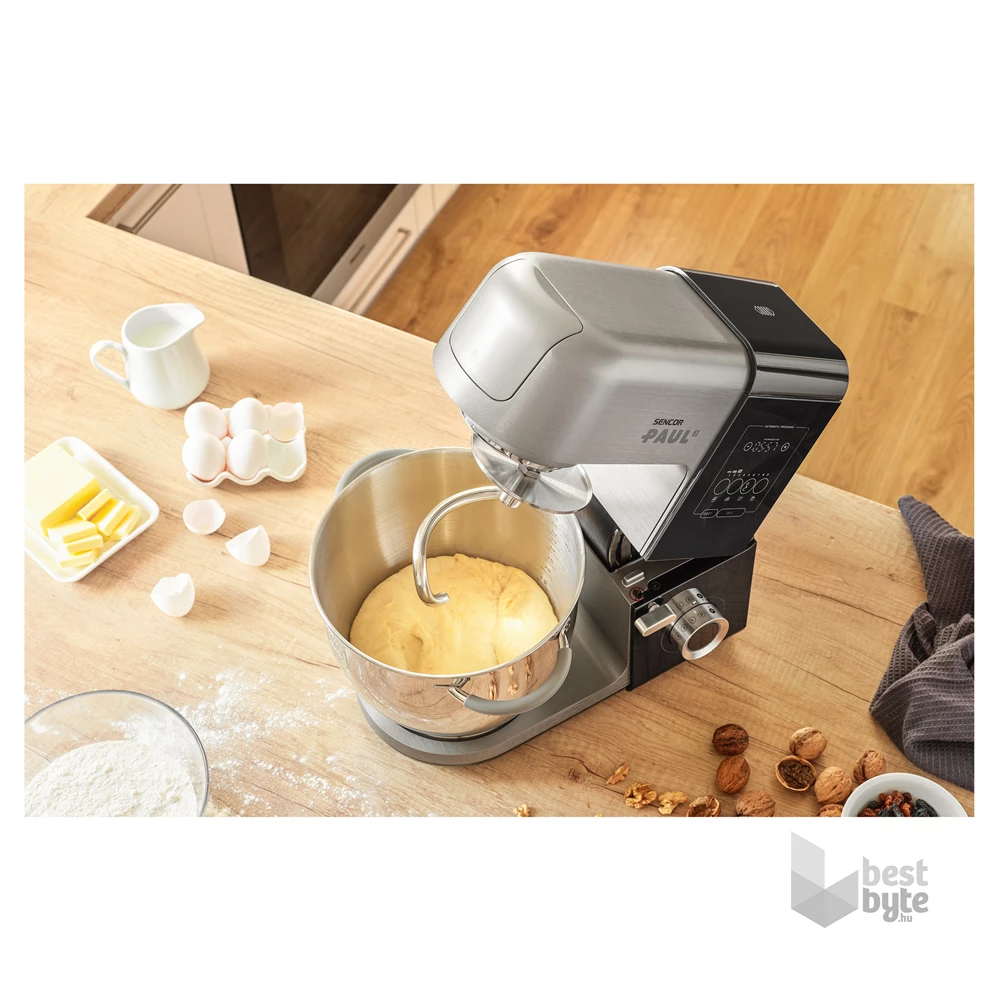 Sencor STM 8970 Paul 3 1800W, 1,5L+6,7L, fekete-ezüst konyhai robotgép