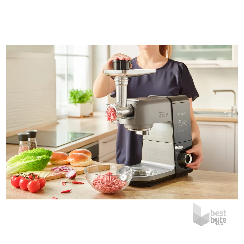 Sencor STM 8970 Paul 3 1800W, 1,5L+6,7L, fekete-ezüst konyhai robotgép