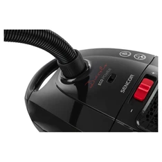 Sencor SVC 6001BK 3AAA fekete-piros porzsákos porszívó (Újracsomagolt)