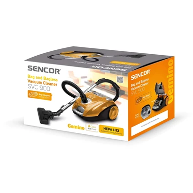 Sencor SVC 900-EUE3 porzsákos és porzsák nélküli porszívó