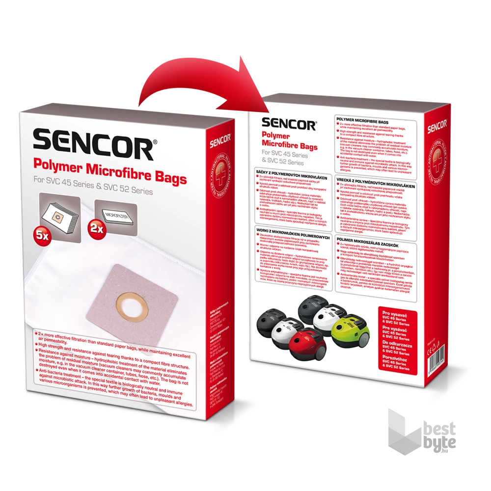 Sencor SVC 45 papírzsák +illatosító