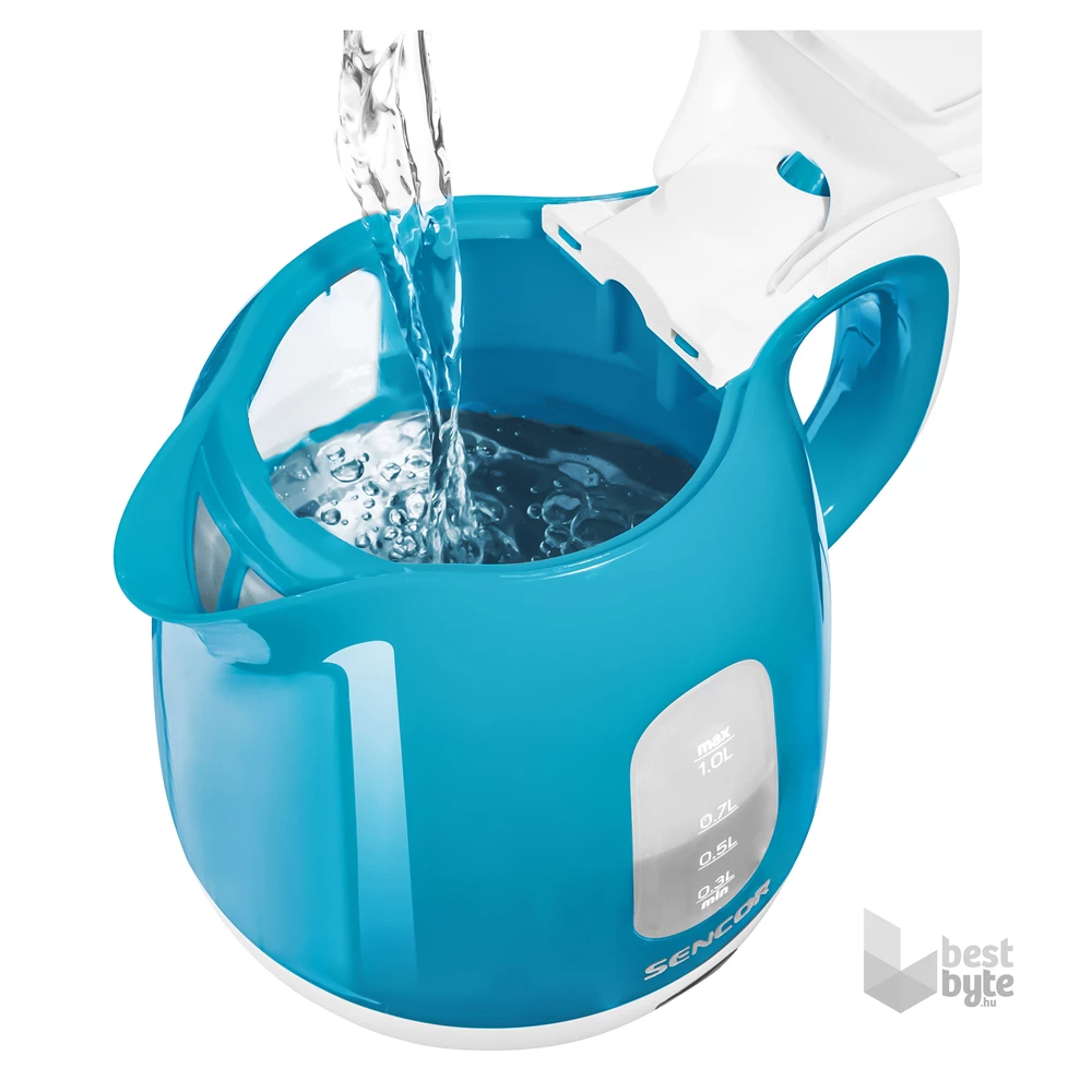 Sencor SWK 1017TQ 1L-es türkizkék-fehér vízforraló