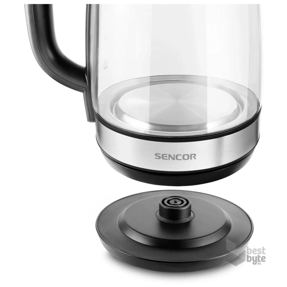 Sencor SWK 2080BK 2L-es fekete-üveg vízforraló