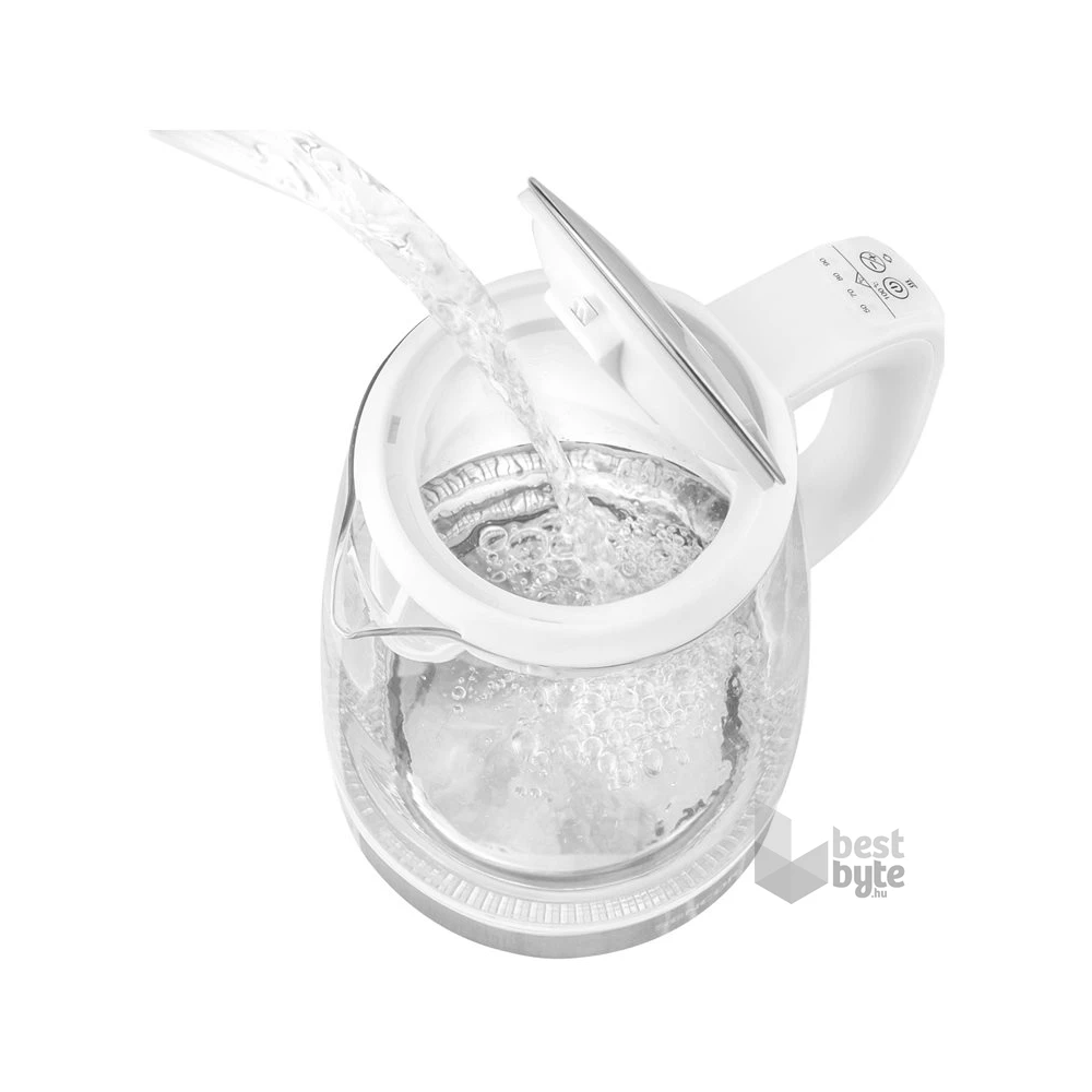 Sencor SWK 2190WH 2L-es fehér-üveg vízforraló