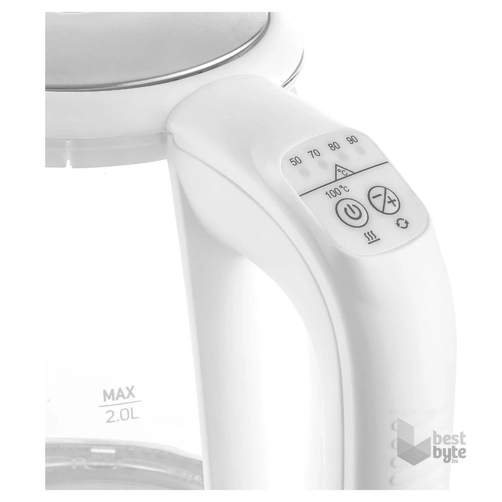 Sencor SWK 2190WH 2L-es fehér-üveg vízforraló