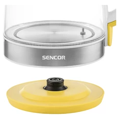 Sencor SWK 2196YL 2L-es inox-sárga üveg vízforraló
