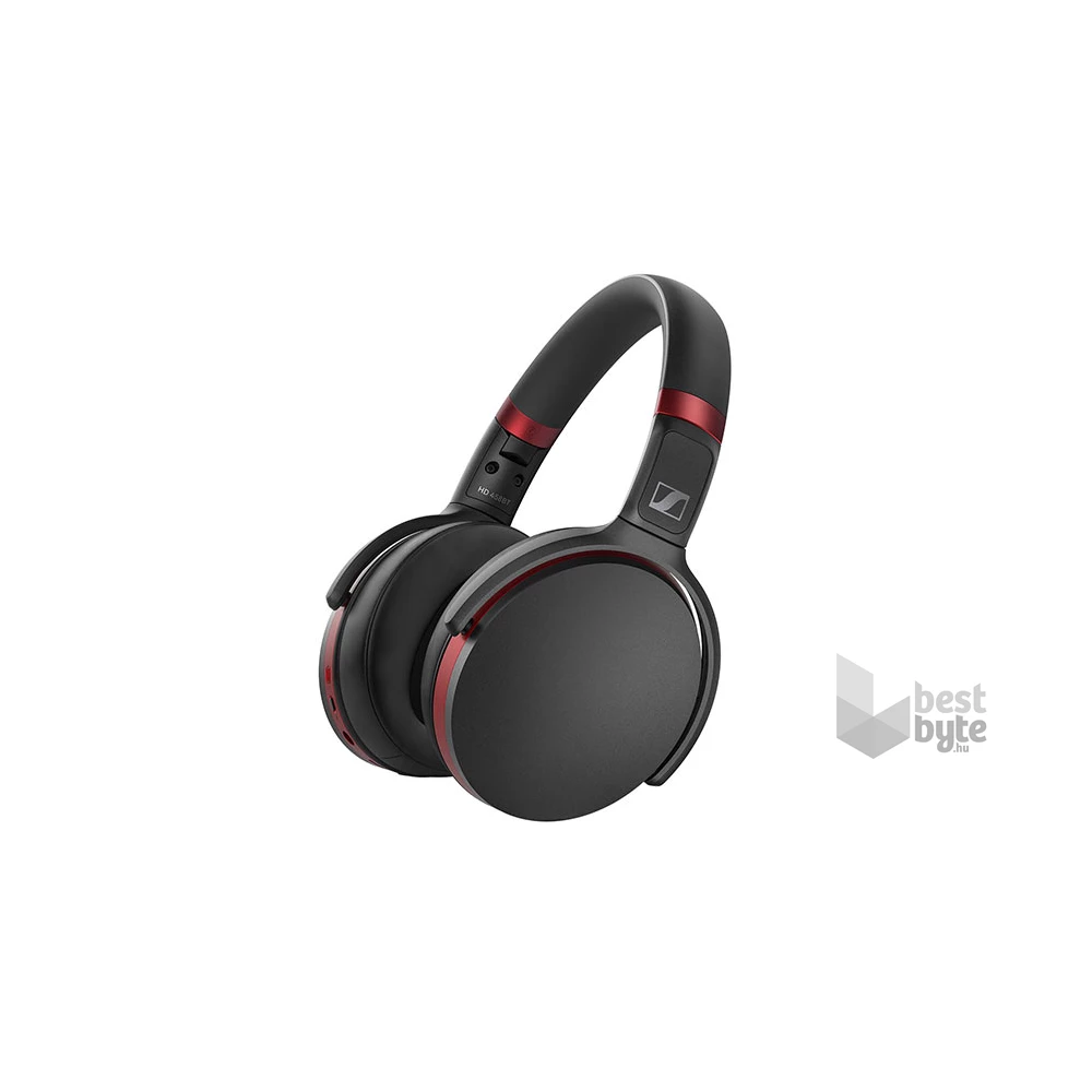 Sennheiser HD 458 BT Bluetooth aktív zajszűrős fekete-bordó fejhallgató