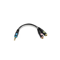 Sennheiser PCV 07 (Mac) sztereó jack apa 3.5 mm > 2 x sztereo jack anya adapter, 3.5 mm