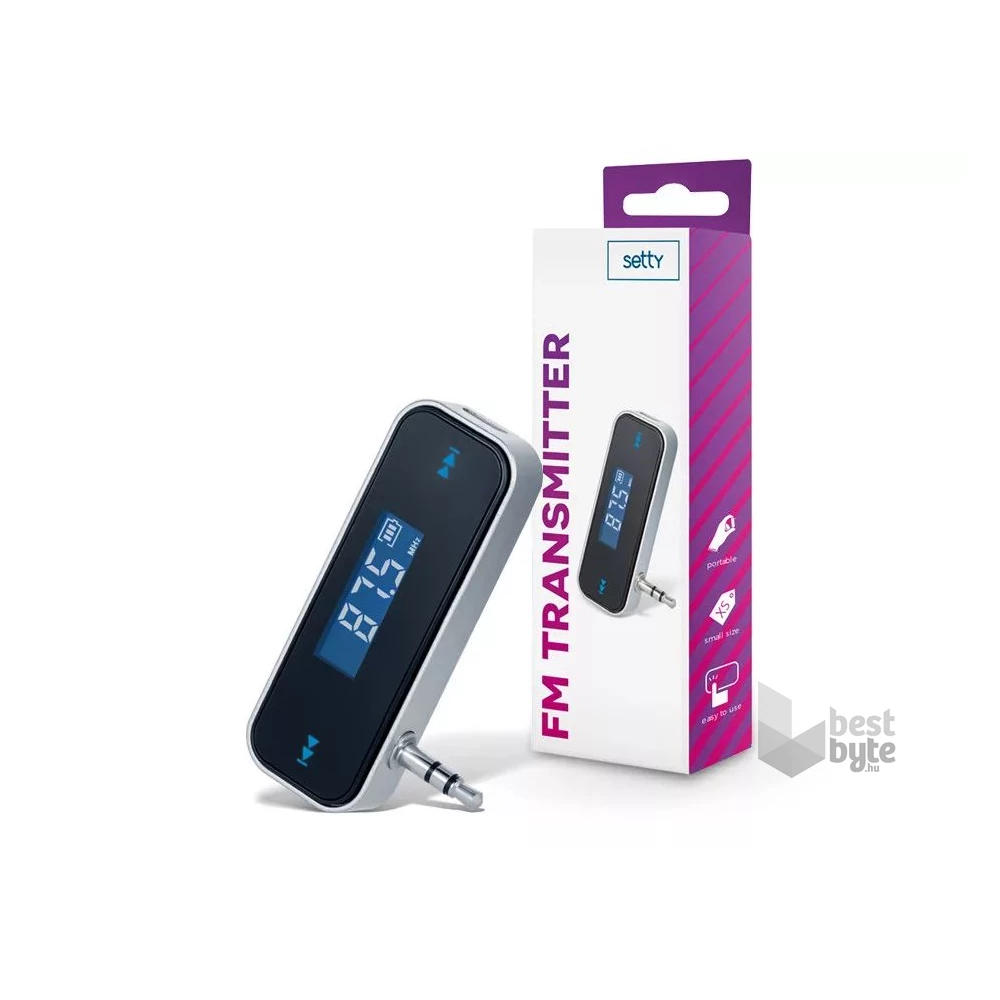Setty TF-0152 Bluetooth FM-transmitter/autós kihangosító AUX csatlakozóval TFM-01