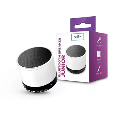 Setty TF-0158 bluetooth mini hangszóró Junior Bluetooth Speaker fehér