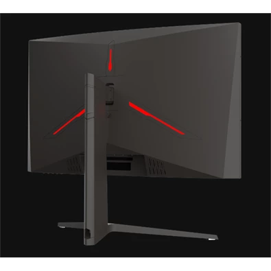 Shark Gaming 27" SG27-FHD240C FHD VA 240Hz HDMI/DP ívelt gamer monitor