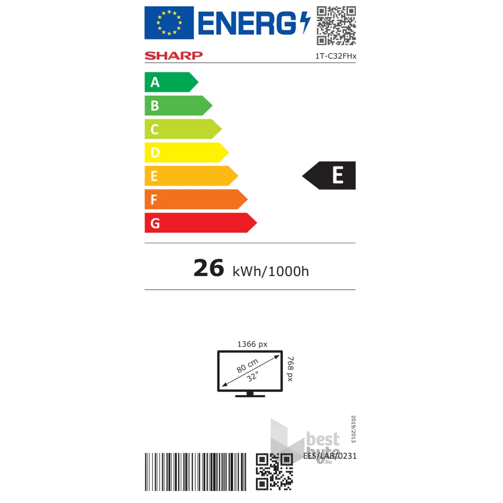 Sharp 32" 32FH2EA HD Ready Android Smart LED TV