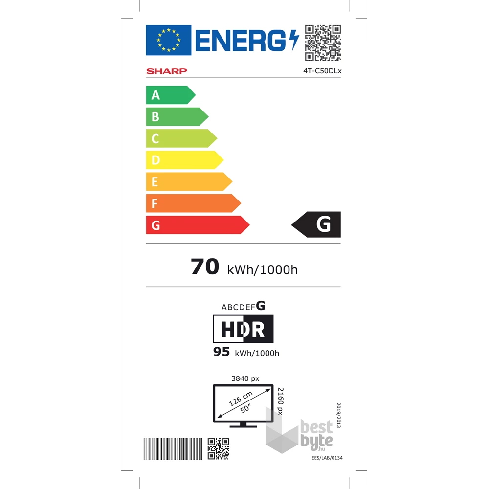 Sharp 50" 50DL3EA 4K UHD Android Smart LED TV
