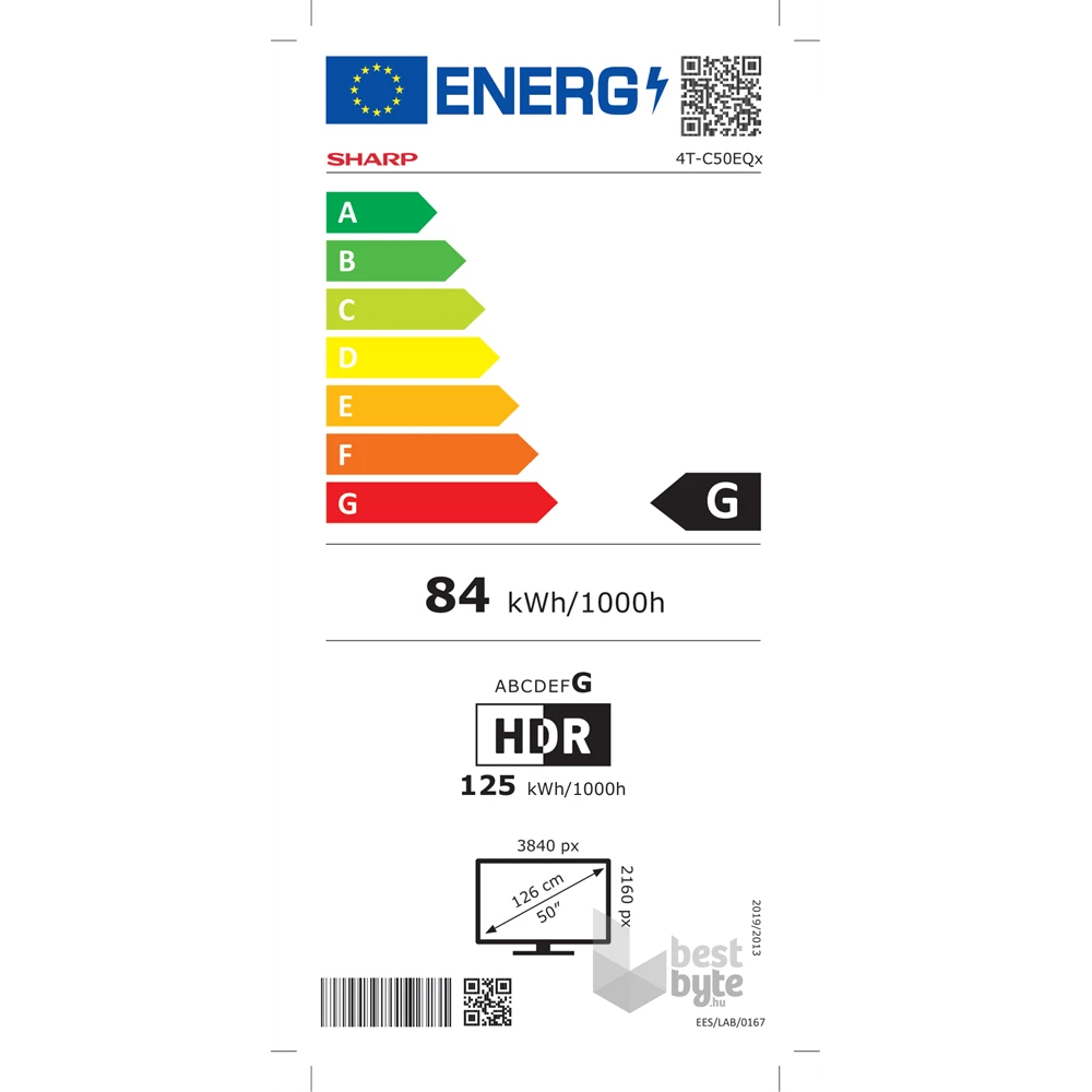 Sharp 50” 50EQ4EA 4K UHD Android Smart QD-LED TV