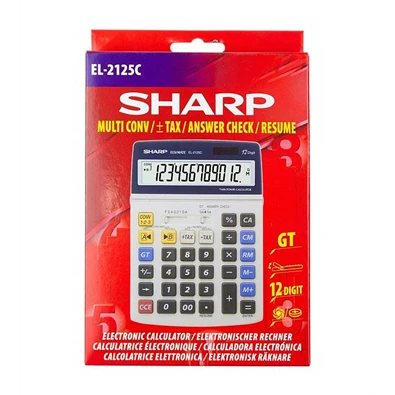 Sharp EL2125C irodai asztali számológép
