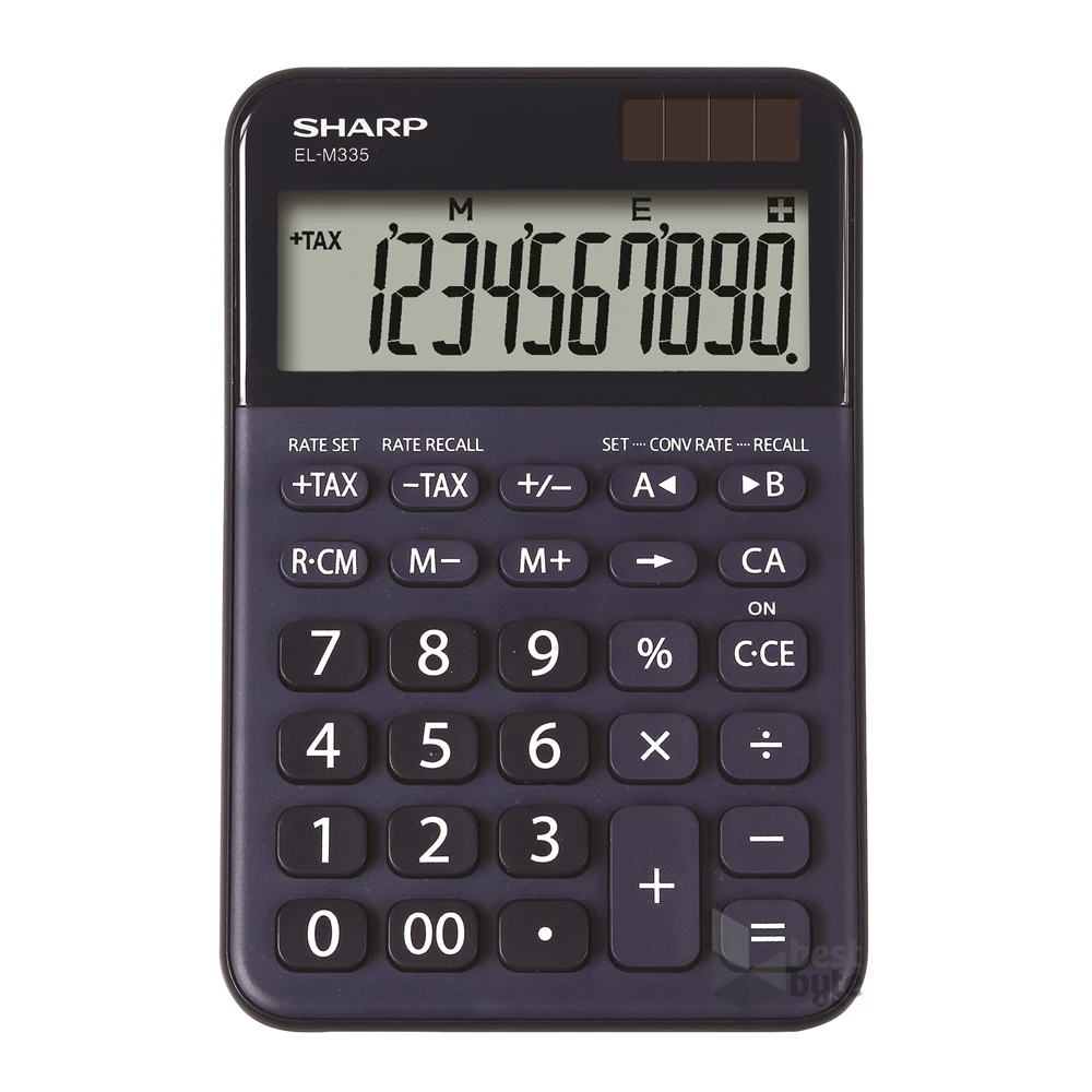 Sharp ELM-335B-BL napelemes asztali számológép