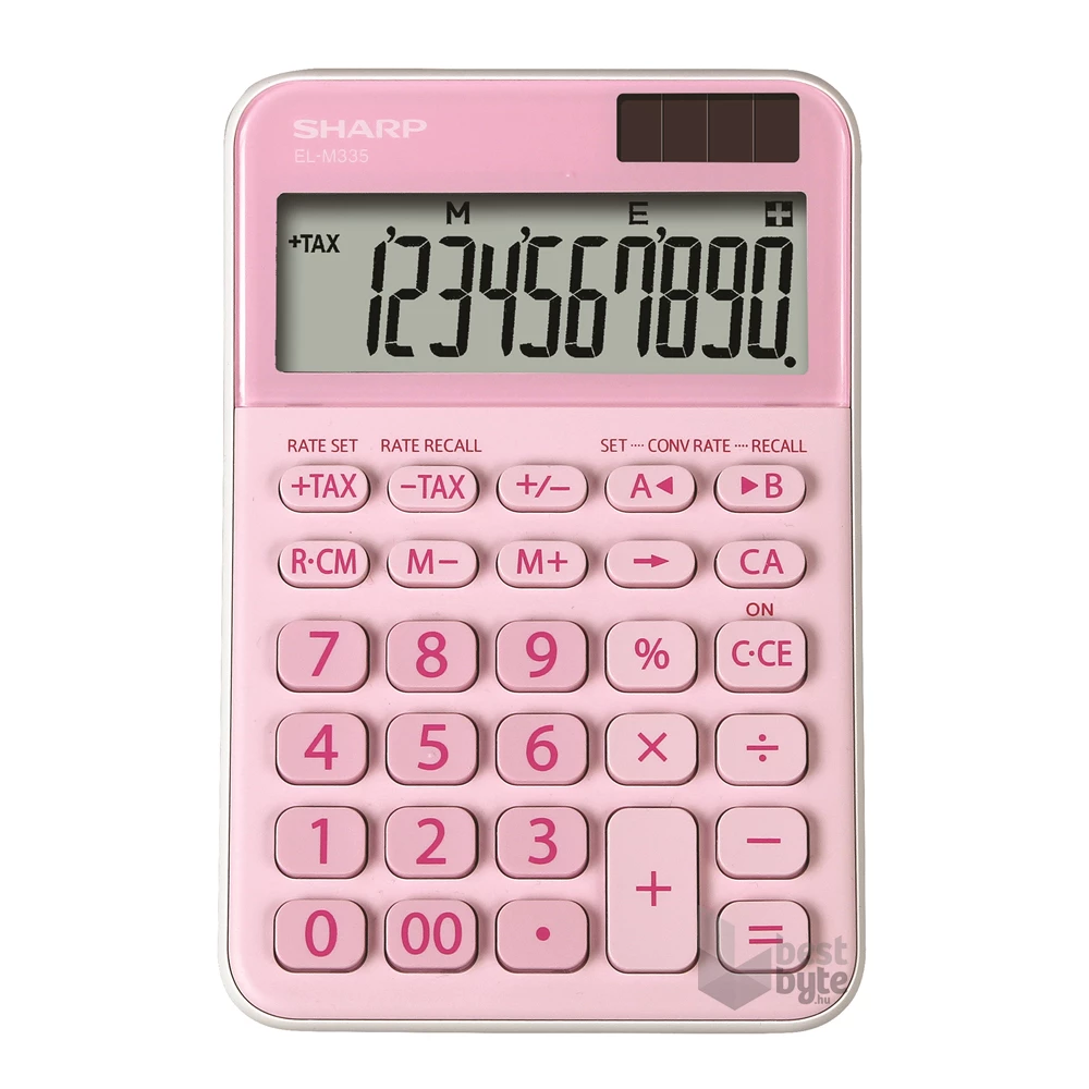 Sharp ELM-335B-PK napelemes asztali számológép