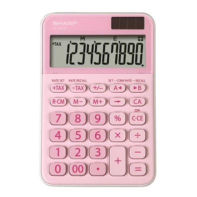 Sharp ELM-335B-PK napelemes asztali számológép