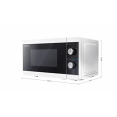 Sharp YC-MS01EW 800W 20L fekete mikrohullámú sütő