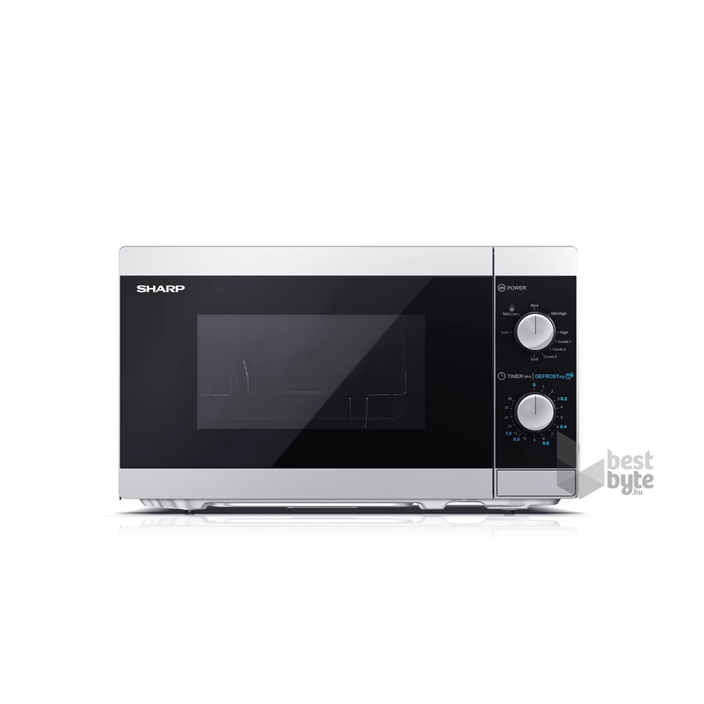 Sharp YC-MG01ES 1000W 20L ezüst grillezős mikrohullámú sütő
