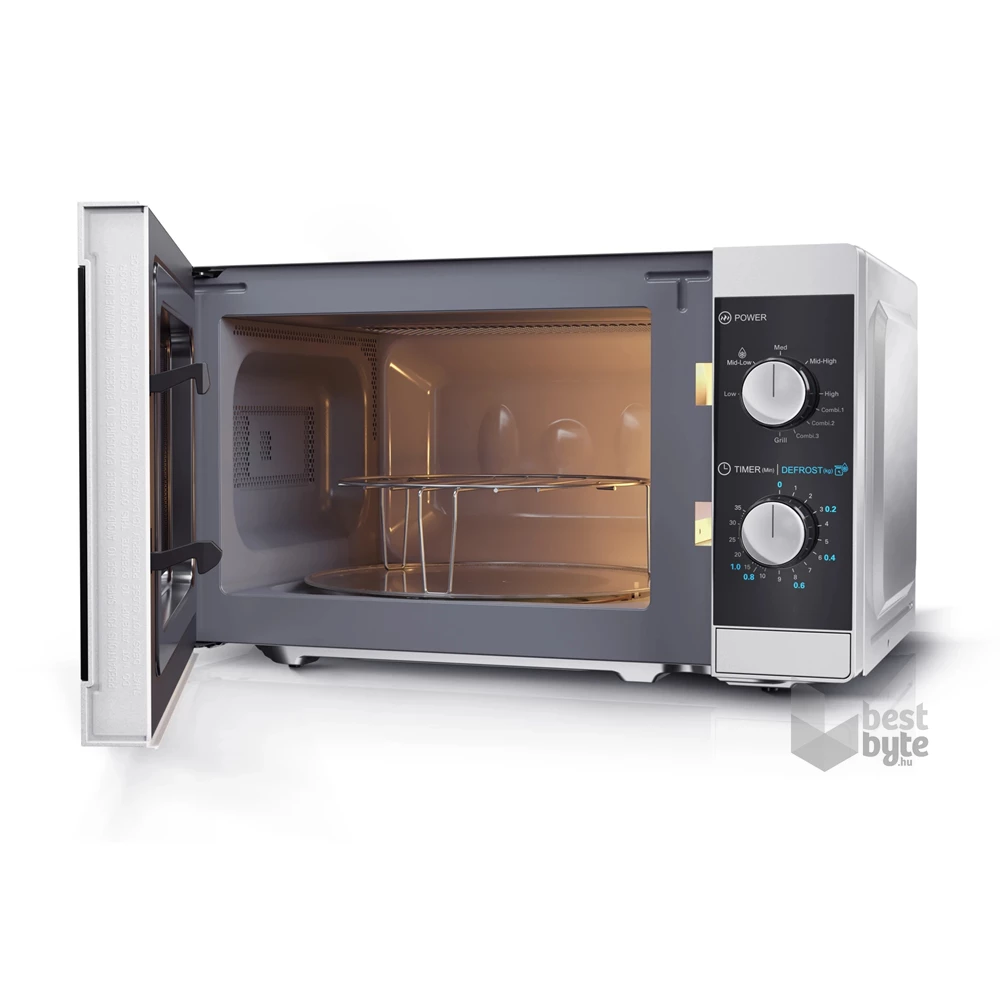 Sharp YC-MG01ES 1000W 20L ezüst grillezős mikrohullámú sütő