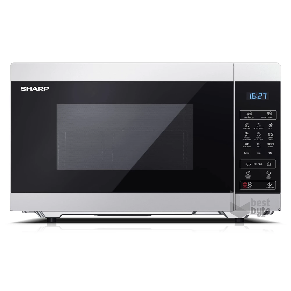 Sharp YC-MG51ES 900W 25L ezüst grillezős mikrohullámú sütő