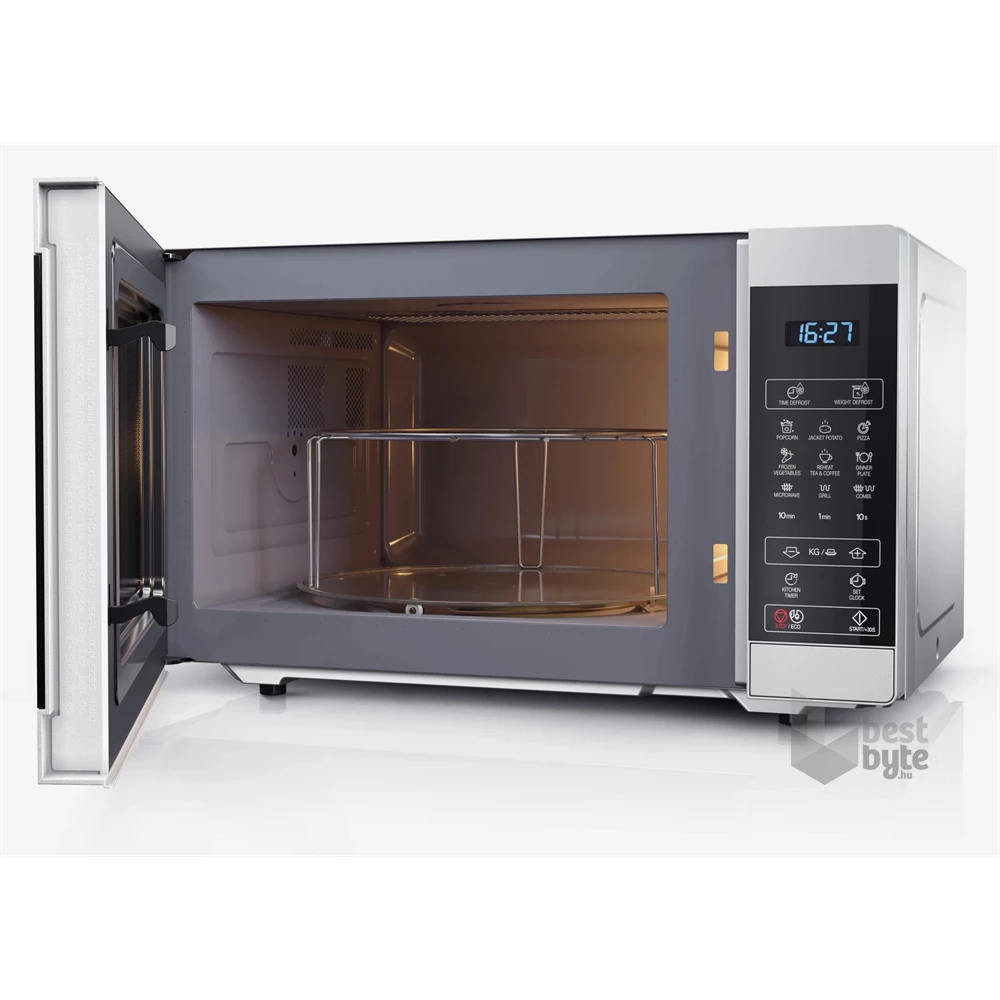 Sharp YC-MG51ES 900W 25L ezüst grillezős mikrohullámú sütő