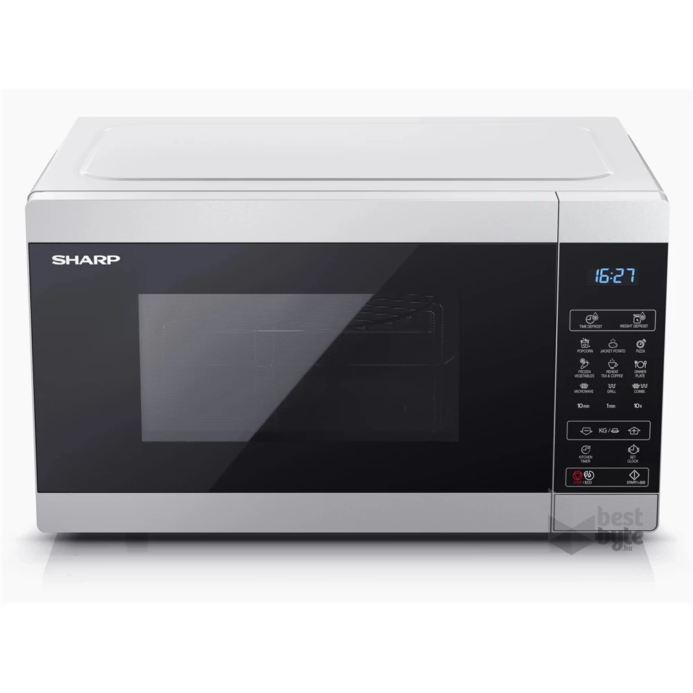 Sharp YC-MG51ES 900W 25L ezüst grillezős mikrohullámú sütő