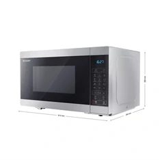 Sharp YC-MG81ES 900W 28L ezüst grillezős mikrohullámú sütő