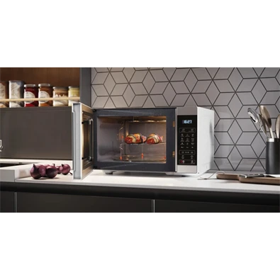 Sharp YC-MG81ES 900W 28L ezüst grillezős mikrohullámú sütő