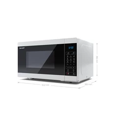 Sharp YC-MG81EW 900W 28L fehér mikrohullámú sütő