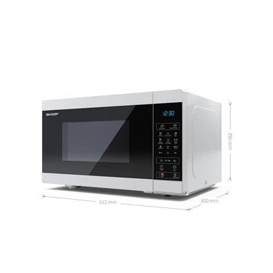 Sharp YC-MG81EW 900W 28L fehér mikrohullámú sütő
