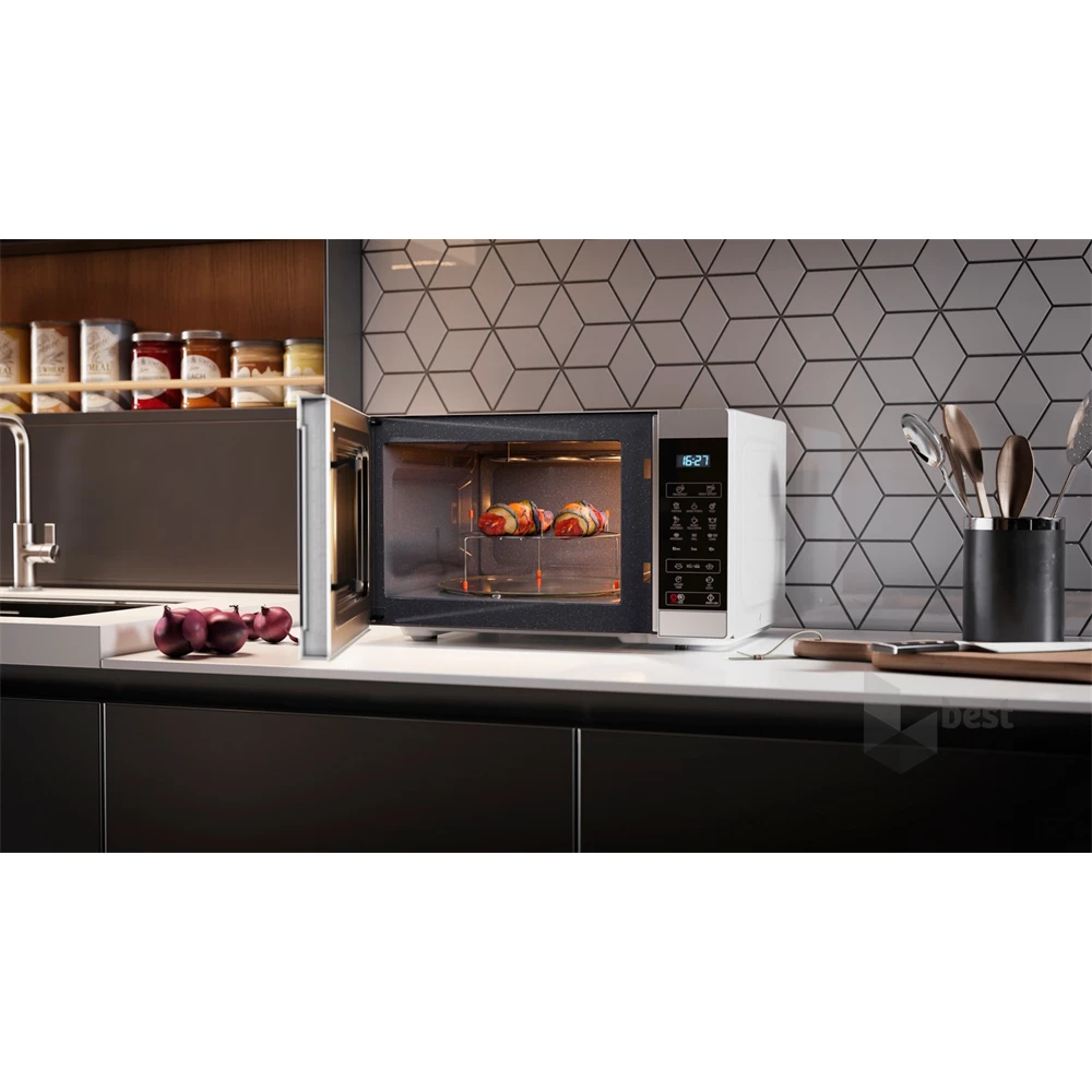 Sharp YC-MG81EW 900W 28L fehér mikrohullámú sütő