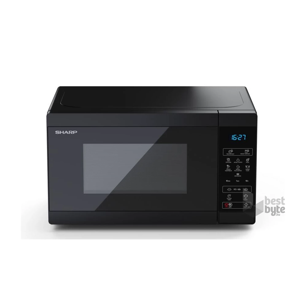 Sharp YC-MS02EB 800W 20L fekete mikrohullámú sütő