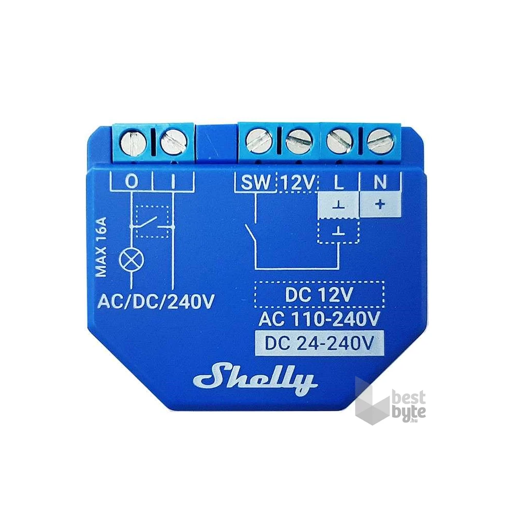 Shelly PLUS 1 - 1 csatornás WiFi-s okos relé