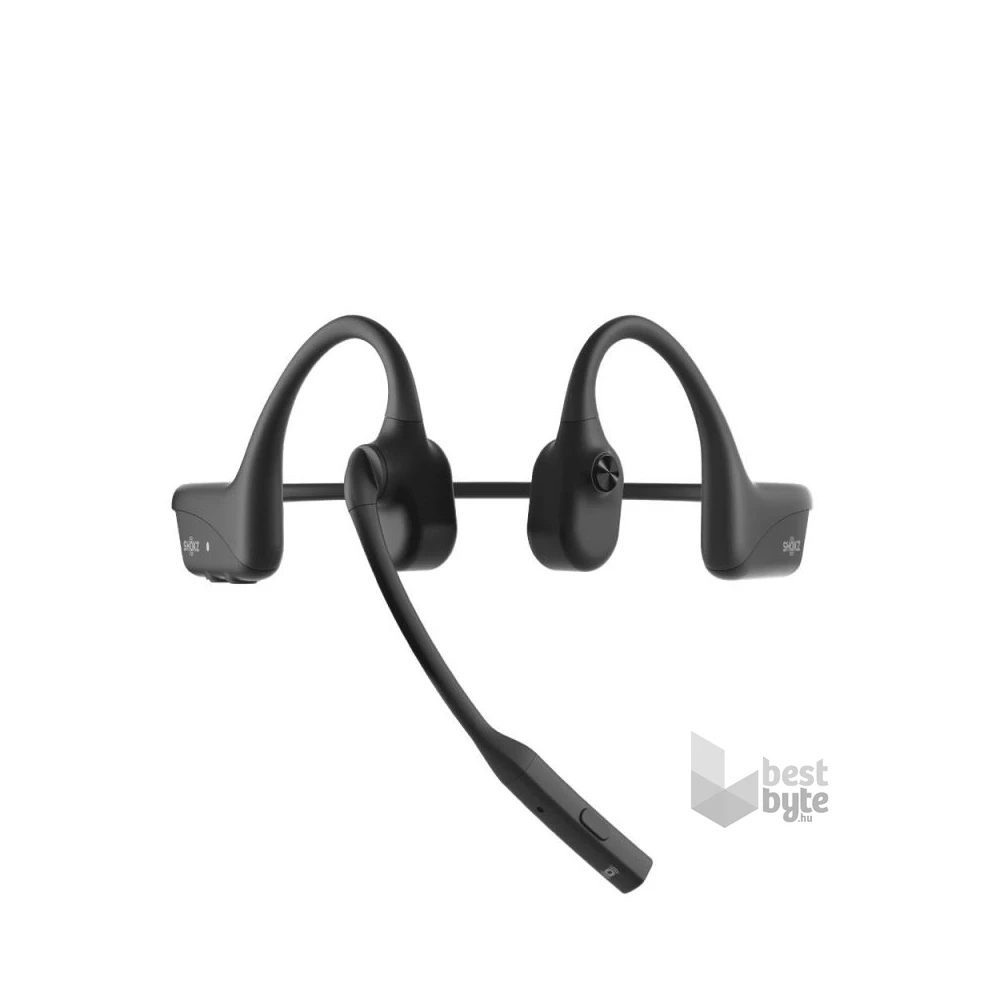 Shokz OpenComm2 csontvezetéses Bluetooth fekete Open-Ear headset + USB-C adapter