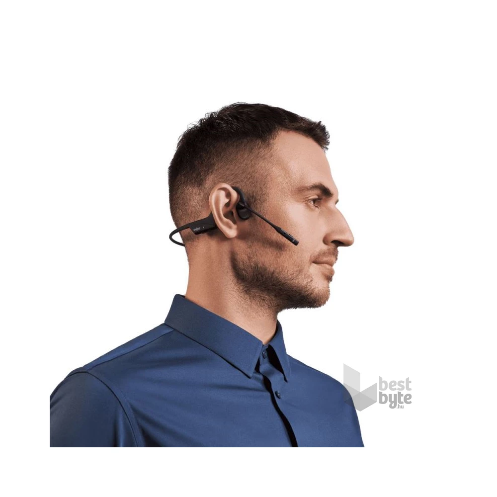 Shokz OpenComm2 csontvezetéses Bluetooth fekete Open-Ear headset + USB-C adapter