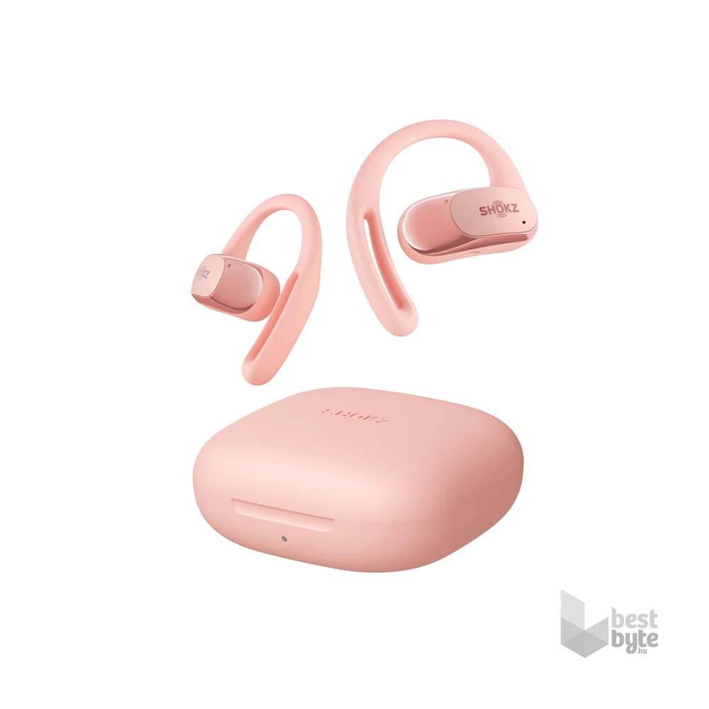Shokz OpenFit Air. True Wireless Bluetooth rószaszín sport fülhallgató