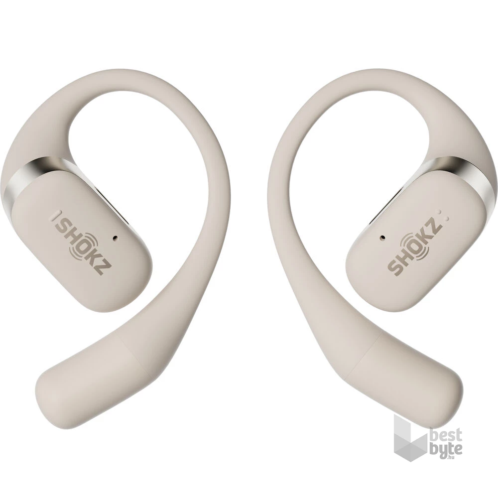Shokz OpenFit csontvezetéses Bluetooth bézs True Wireless Open-ear sport fülhallgató