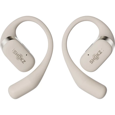 Shokz OpenFit csontvezetéses Bluetooth bézs True Wireless Open-ear sport fülhallgató