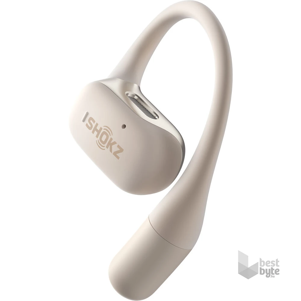Shokz OpenFit csontvezetéses Bluetooth bézs True Wireless Open-ear sport fülhallgató
