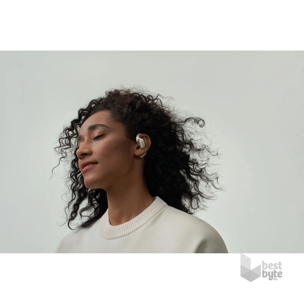 Shokz OpenFit csontvezetéses Bluetooth bézs True Wireless Open-ear sport fülhallgató
