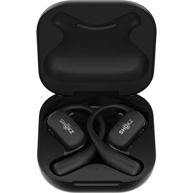 Shokz OpenFit csontvezetéses Bluetooth fekete True Wireless Open-ear sport fülhallgató