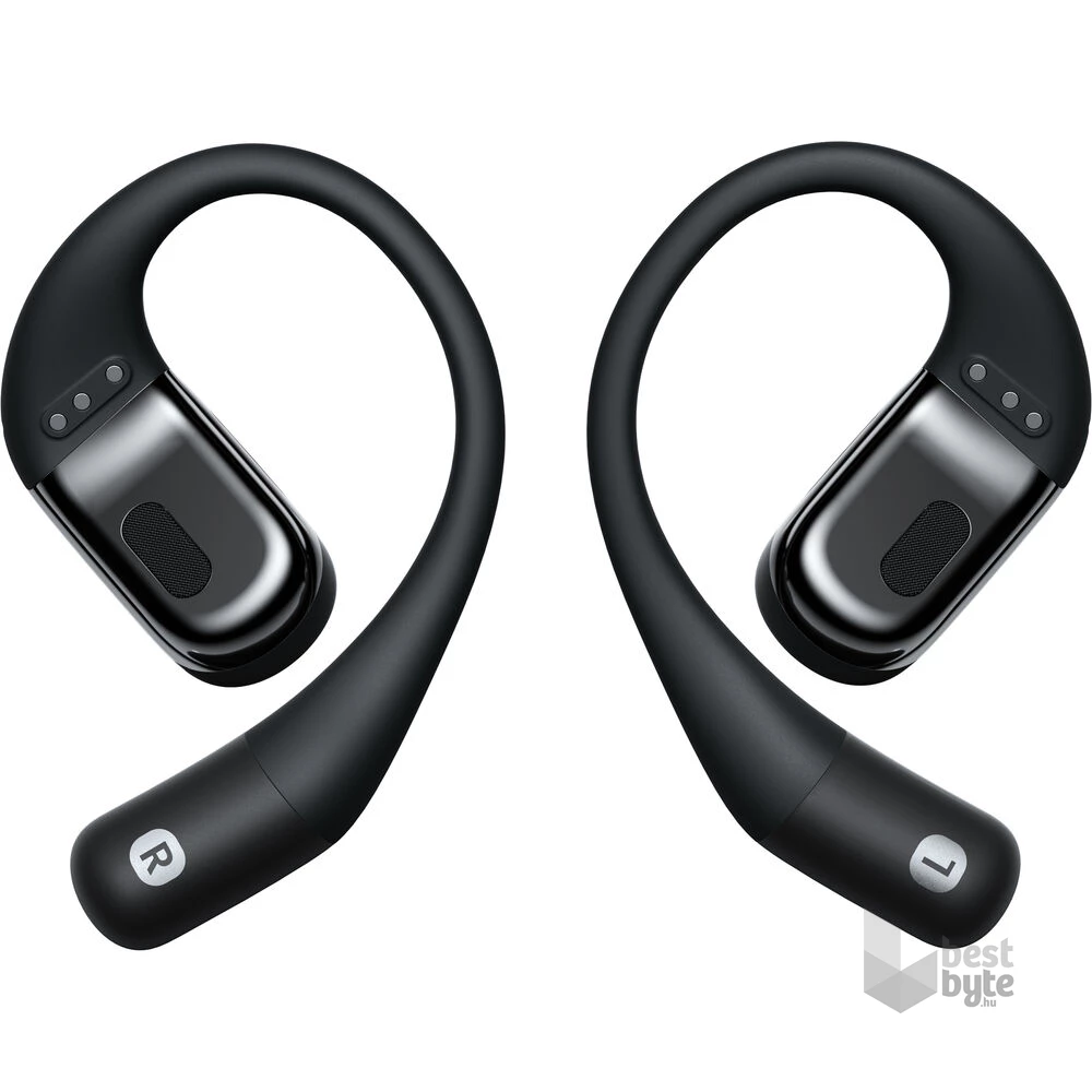 Shokz OpenFit csontvezetéses Bluetooth fekete True Wireless Open-ear sport fülhallgató