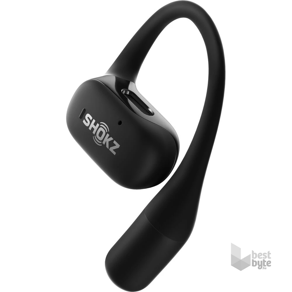 Shokz OpenFit csontvezetéses Bluetooth fekete True Wireless Open-ear sport fülhallgató