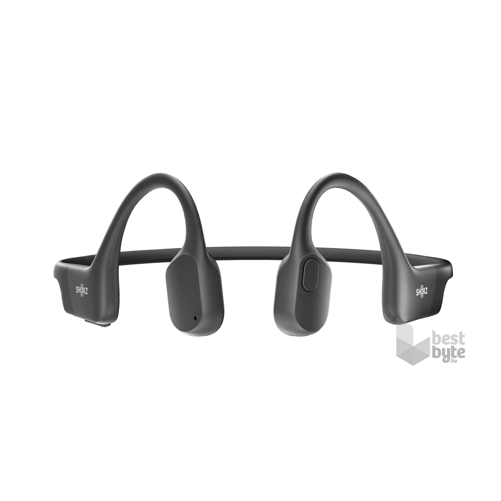 Shokz OpenRun USB-C csontvezetéses Bluetooth fekete Open-Ear sport fejhallgató