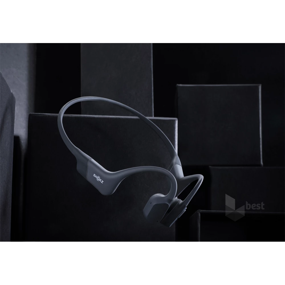 Shokz OpenRun USB-C csontvezetéses Bluetooth fekete Open-Ear sport fejhallgató