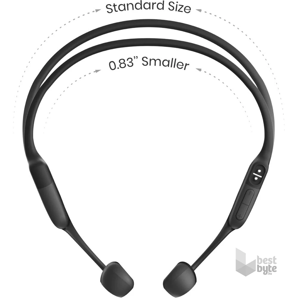 Shokz OpenRun csontvezetéses Bluetooth fekete Open-Ear sport fejhallgató