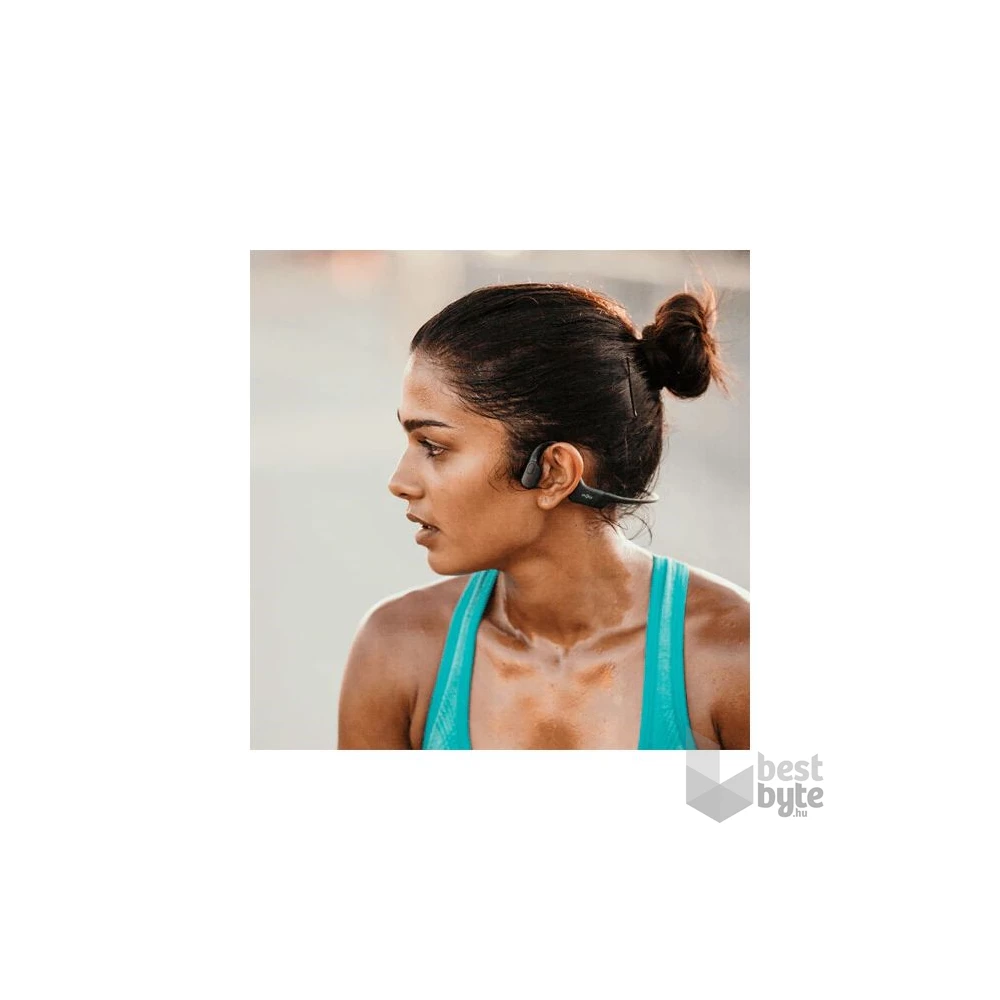 Shokz OpenRun csontvezetéses Bluetooth fekete Open-Ear sport fejhallgató